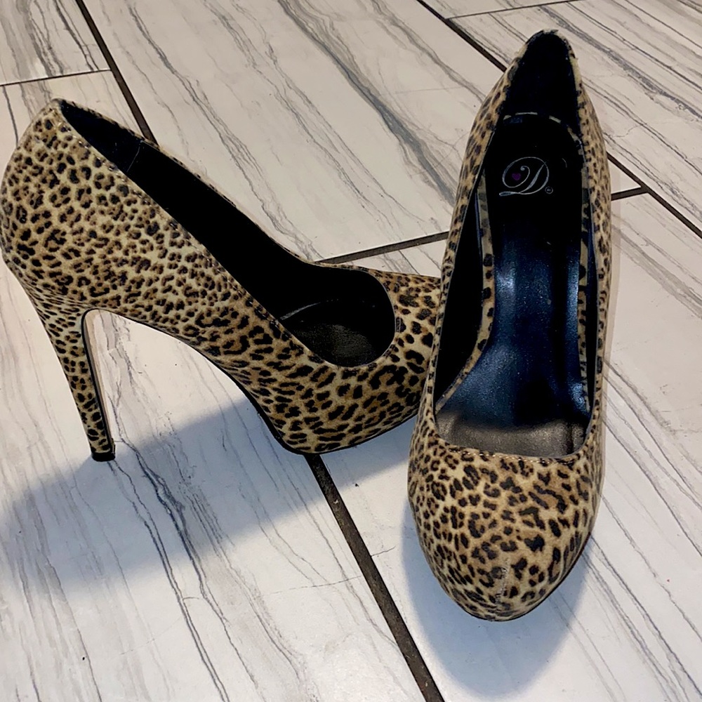Cheetah print heels